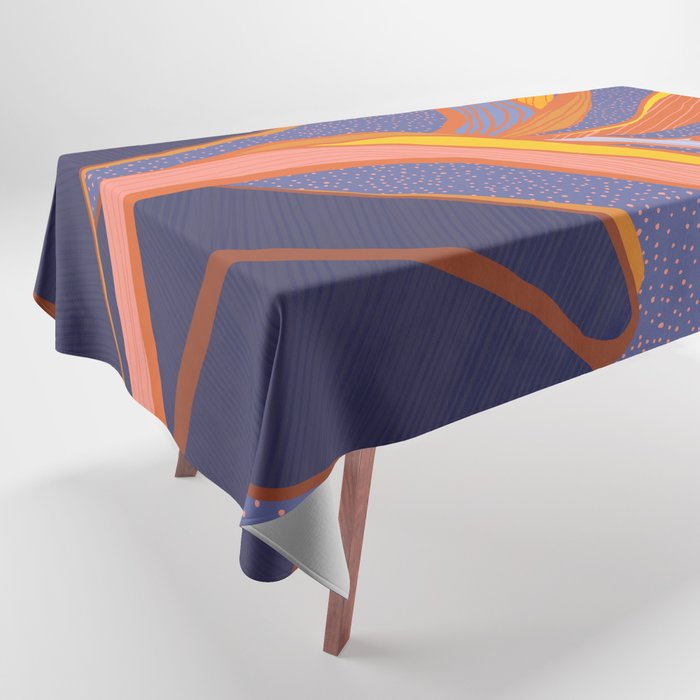 Bright Tropical Flower Tablecloth Gallery Image 1