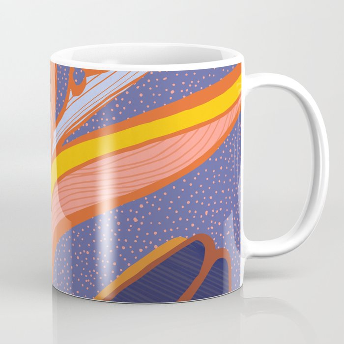 Bright Tropical Flower Coffee Mug Gallery Image 1
