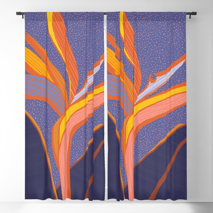 Bright Tropical Flower Window Curtain Gallery Image 5