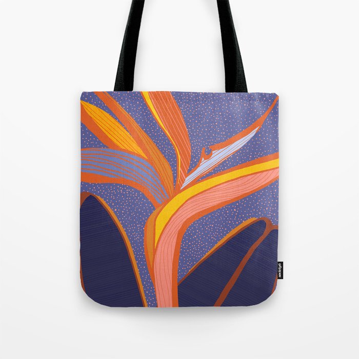 Bright Tropical Flower Tote Bag Gallery Image 1