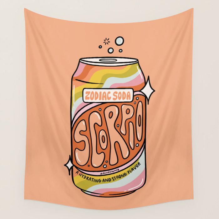 Scorpio Soda Wall Tapestry Gallery Image 4