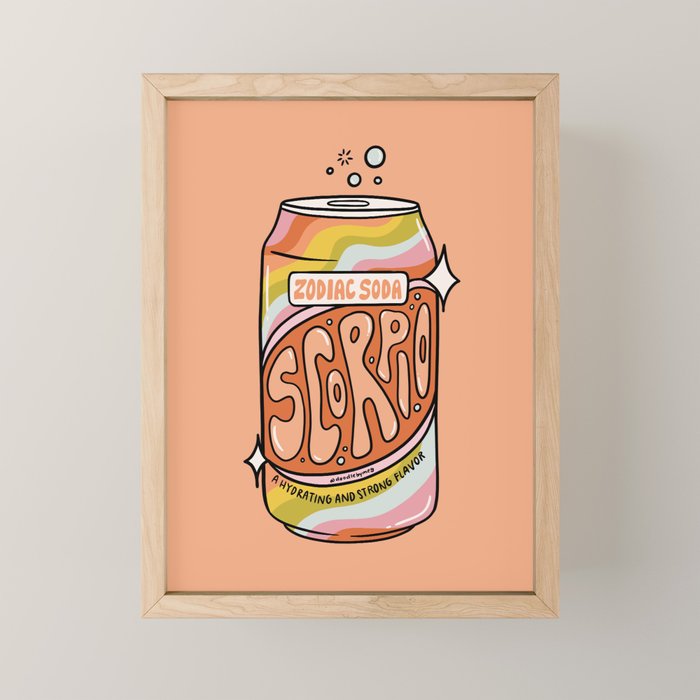 Scorpio Soda Mini Art Print Gallery Image 1