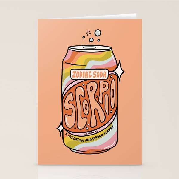 Scorpio Soda Stationery Card Gallery Image 2