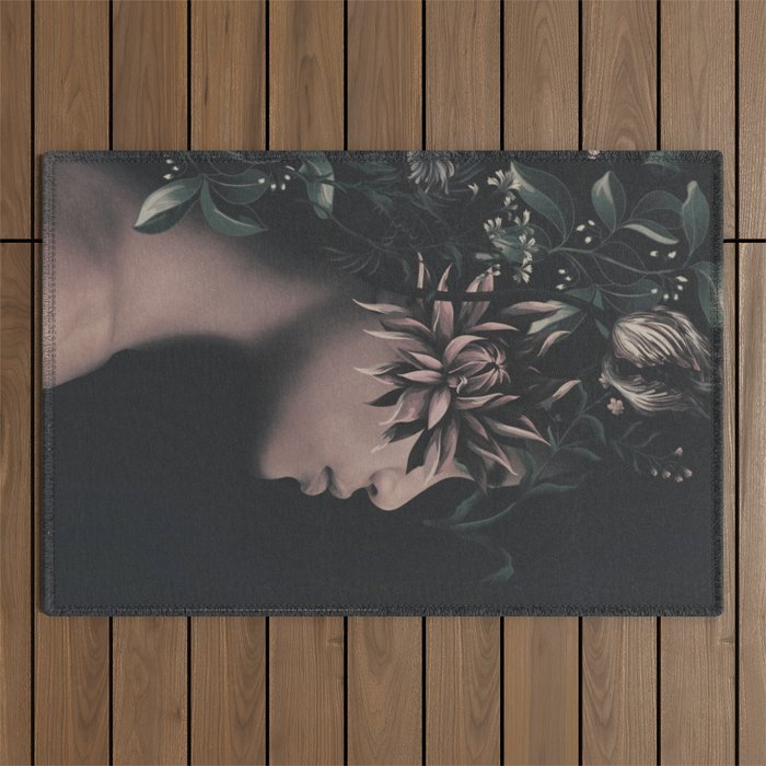 Night Bloom 2 Outdoor Rug Gallery Image 1