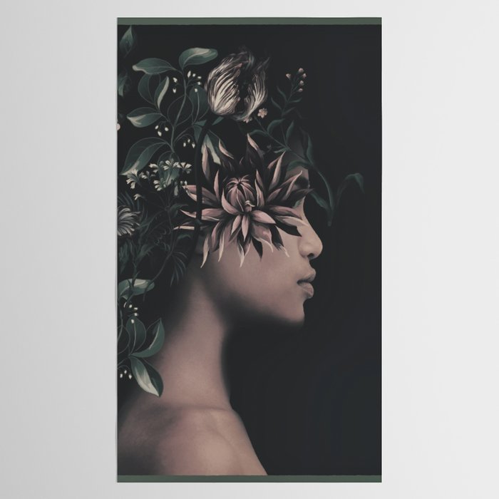 Night Bloom 2 Tablecloth Gallery Image 2