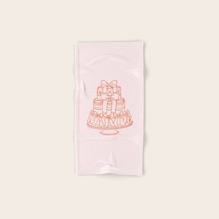 Preppy Bow Cake Bath Towel Gallery Image 1