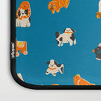 Japanese toys in blue Laptop Sleeve Gallery Image 3