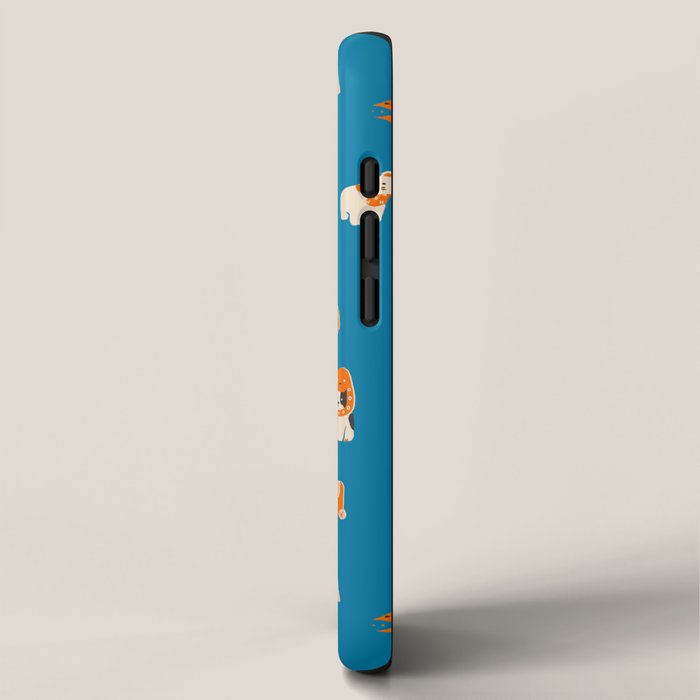Japanese toys in blue iPhone Case Gallery Image 2