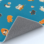 Japanese toys in blue Rug Gallery Image 4