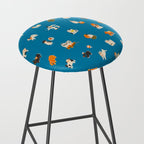Japanese toys in blue Stool Gallery Image 2