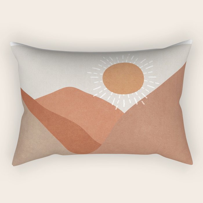 Minimalistic Landscape I Rectangular Pillow Gallery Image 2
