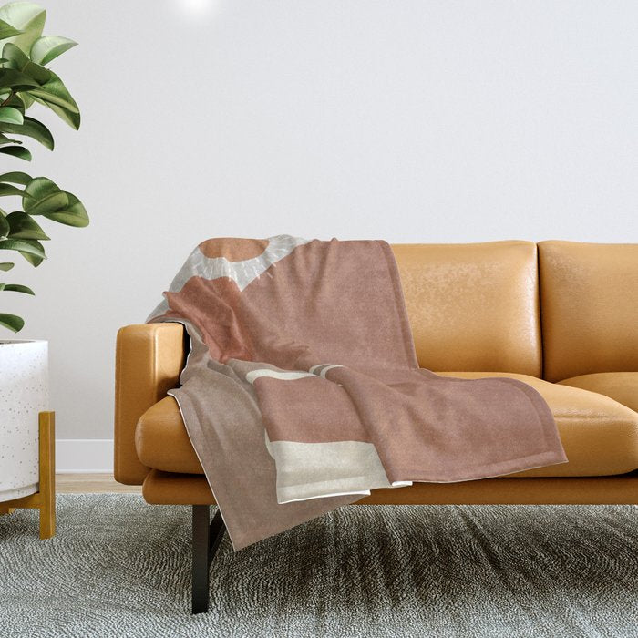 Minimalistic Landscape I Throw Blanket Gallery Image 1
