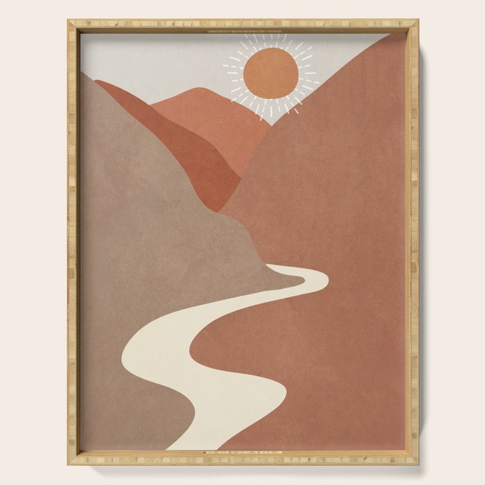 Minimalistic Landscape I Serving Tray Gallery Image 1