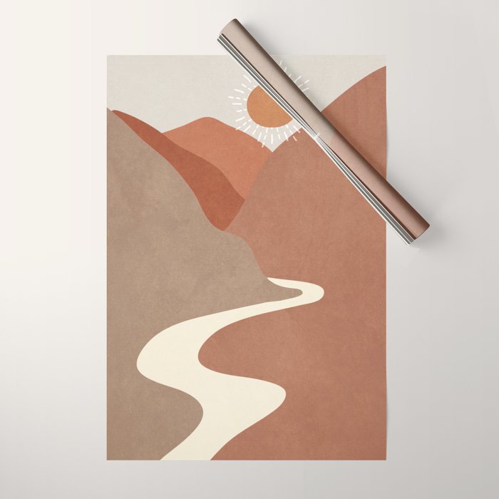 Minimalistic Landscape I Wrapping Paper Gallery Image 1