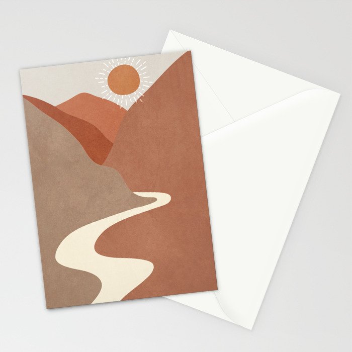 Minimalistic Landscape I Stationery Card Gallery Image 2
