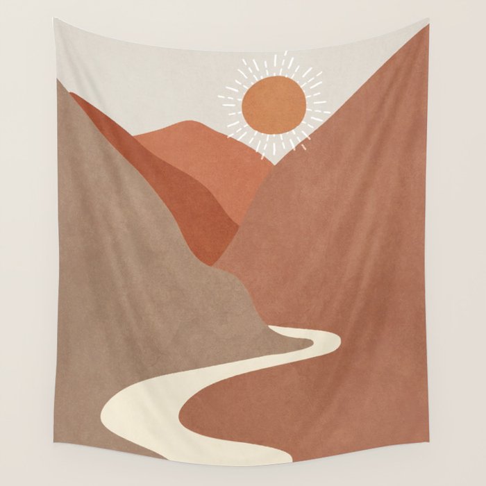 Minimalistic Landscape I Wall Tapestry Gallery Image 4