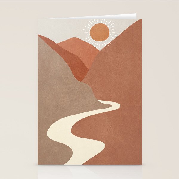 Minimalistic Landscape I Stationery Card Gallery Image 1