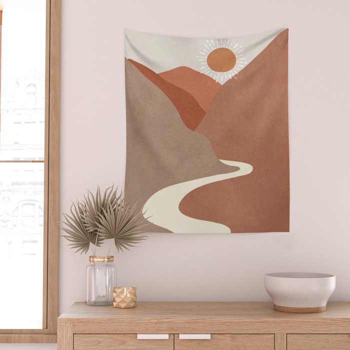 Minimalistic Landscape I Wall Tapestry Gallery Image 2