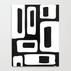 Black and White Mid Century Modern Abstract Pattern 335 Notebook Gallery Image 4