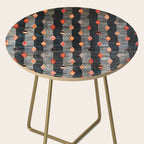 Diamond Tribal Persian Rug Print Side Table Gallery Image 2
