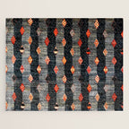 Diamond Tribal Persian Rug Print Jigsaw Puzzle Gallery Image 1