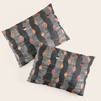 Diamond Tribal Persian Rug Print Pillow Sham Gallery Image 3