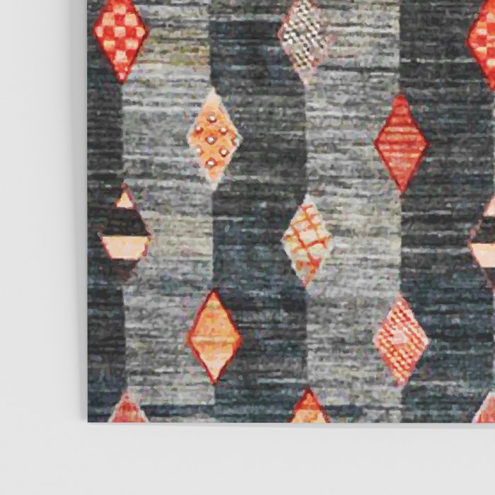 Diamond Tribal Persian Rug Print Poster Gallery Image 3