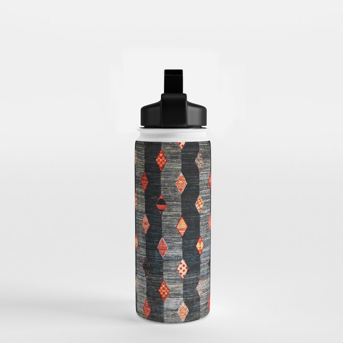 Diamond Tribal Persian Rug Print Water Bottle Gallery Image 2