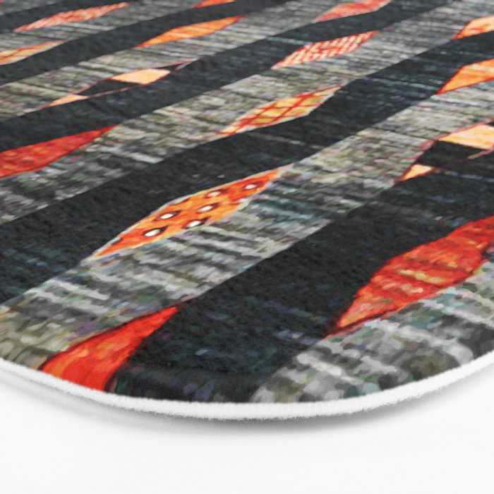 Diamond Tribal Persian Rug Print Bath Mat Gallery Image 3
