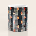 Diamond Tribal Persian Rug Print Coffee Mug Gallery Image 4