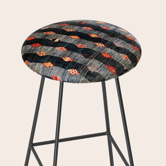 Diamond Tribal Persian Rug Print Stool Gallery Image 2
