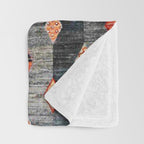 Diamond Tribal Persian Rug Print Throw Blanket Gallery Image 3