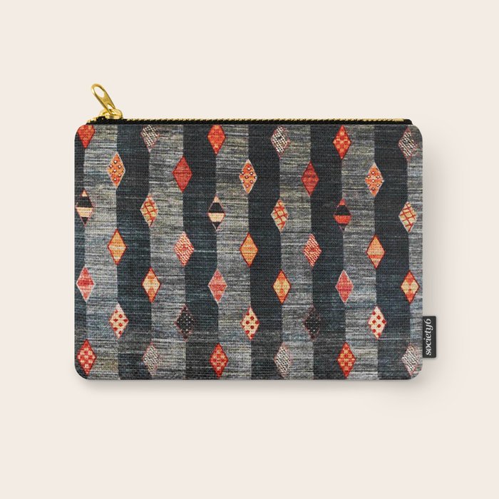 Diamond Tribal Persian Rug Print Carry All Pouch Gallery Image 1