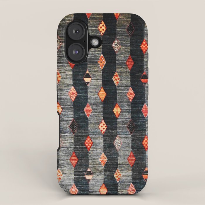 Diamond Tribal Persian Rug Print iPhone Case Gallery Image 1