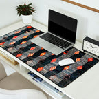 Diamond Tribal Persian Rug Print Desk Mat Gallery Image 2