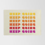 KEEP GOING - POSITIVE QUOTE Rug Gallery Image 2