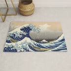 Katsushika Hokusai "The Great Wave off Kanagawa" Rug Gallery Image 1