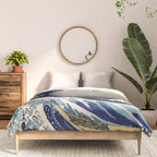 Katsushika Hokusai "The Great Wave off Kanagawa" Comforter Gallery Image 3