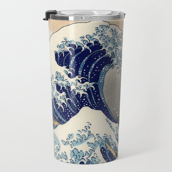 Katsushika Hokusai "The Great Wave off Kanagawa" Travel Mug Gallery Image 3