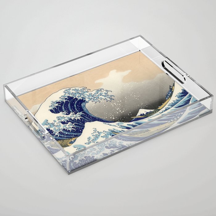 Katsushika Hokusai "The Great Wave off Kanagawa" Acrylic Tray Gallery Image 1