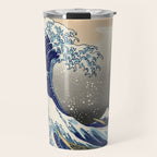 Katsushika Hokusai "The Great Wave off Kanagawa" Travel Mug Gallery Image 1