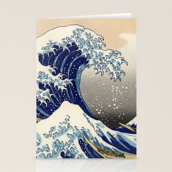 Katsushika Hokusai "The Great Wave off Kanagawa" Stationery Card Gallery Image 2