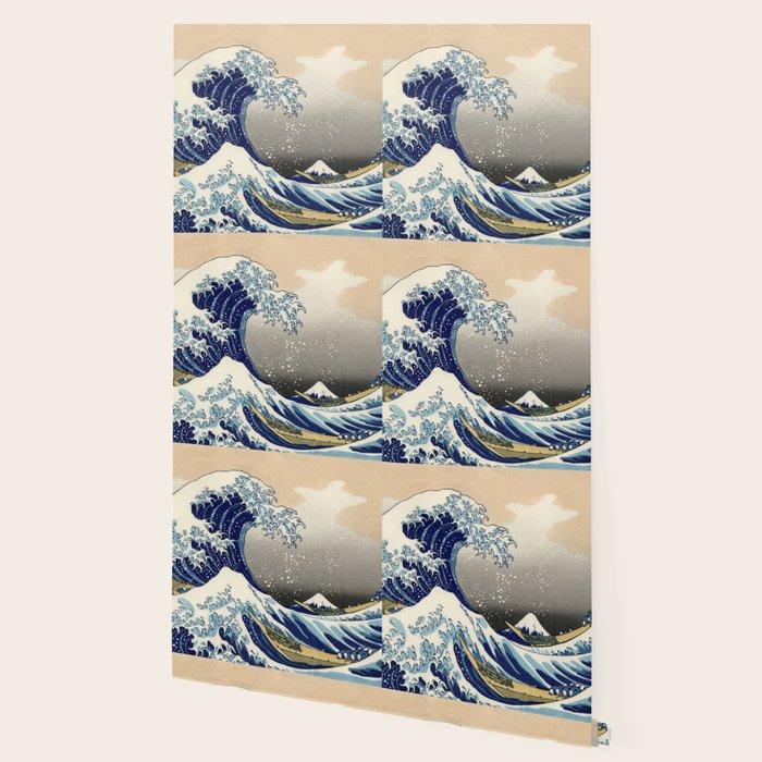Katsushika Hokusai "The Great Wave off Kanagawa" Wallpaper Gallery Image 2