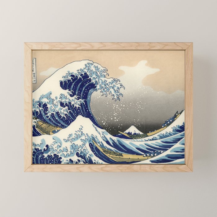 Katsushika Hokusai "The Great Wave off Kanagawa" Mini Art Print Gallery Image 1