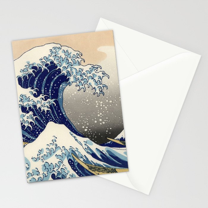 Katsushika Hokusai "The Great Wave off Kanagawa" Stationery Card Gallery Image 2