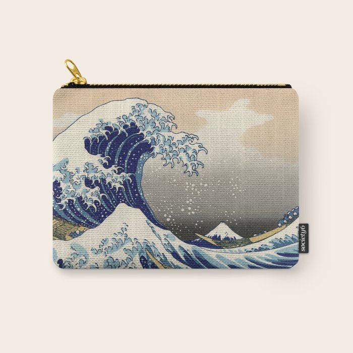 Katsushika Hokusai "The Great Wave off Kanagawa" Carry All Pouch Gallery Image 1