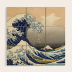 Katsushika Hokusai "The Great Wave off Kanagawa" Wood Wall Art Gallery Image 1