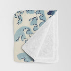 Katsushika Hokusai "The Great Wave off Kanagawa" Throw Blanket Gallery Image 3