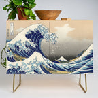 Katsushika Hokusai "The Great Wave off Kanagawa" Credenza Gallery Image 1