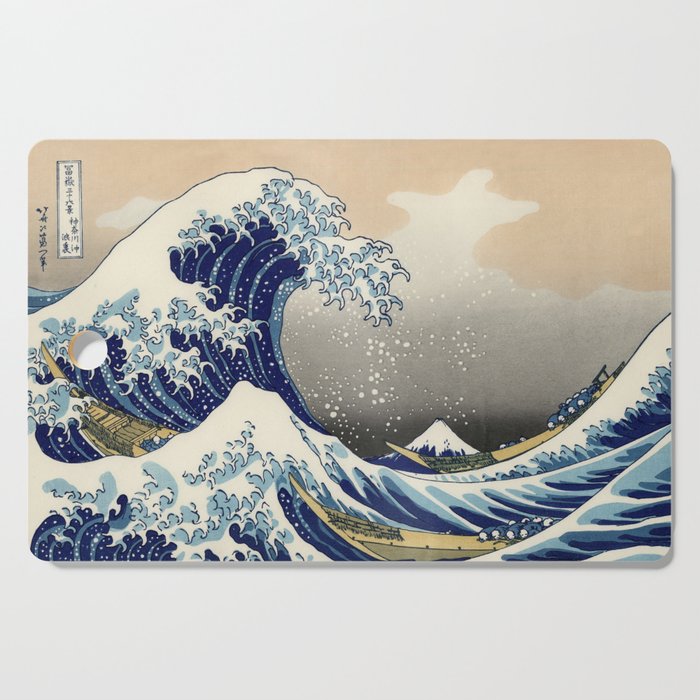 Katsushika Hokusai "The Great Wave off Kanagawa" Cutting Board Gallery Image 1